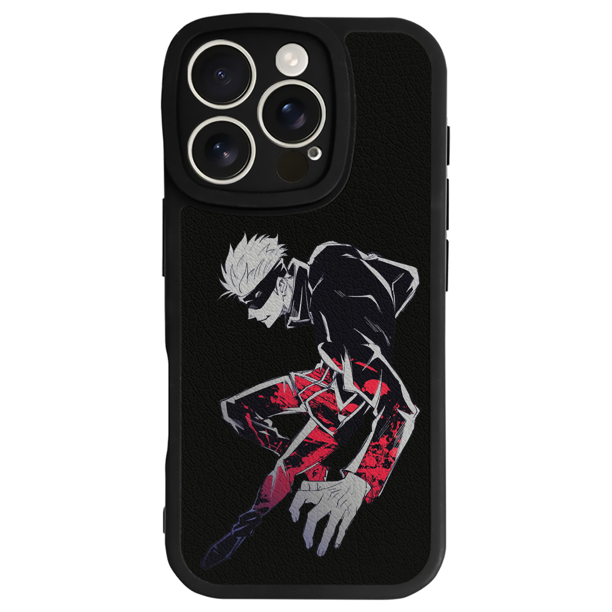 （画像用） 呪術廻戦 Jujutsu Kaisen 【iPhone 16シリーズ対応】シリコンスマホケース（レザー調） 材質：シリコン